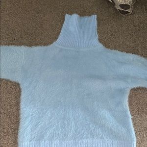 Furry turtle neck